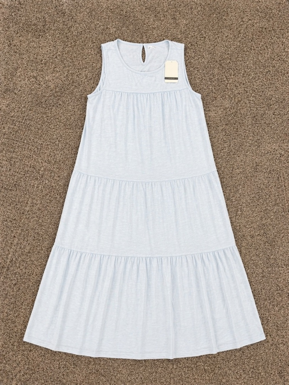 Light Blue Tiered Midi Dress – Wonderly (Belk) XL
